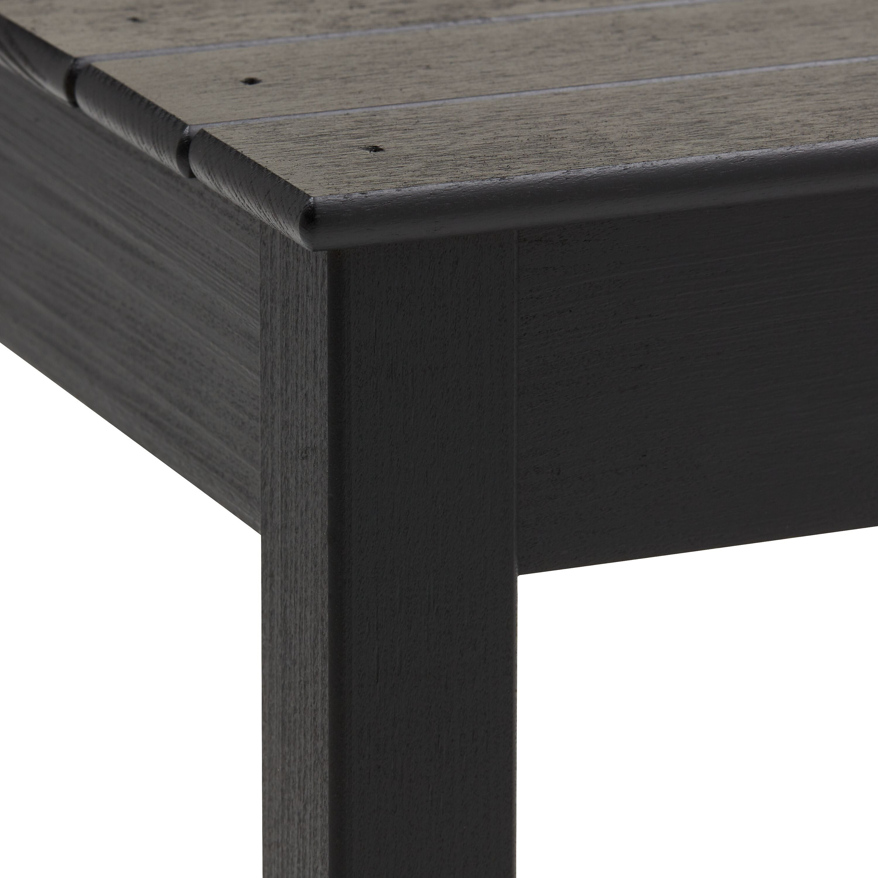 HOLZ-TABURETT II Hocker - Schwarz / B: 32.0 cm x T: 32.0 cm x H: 46.0 cm
