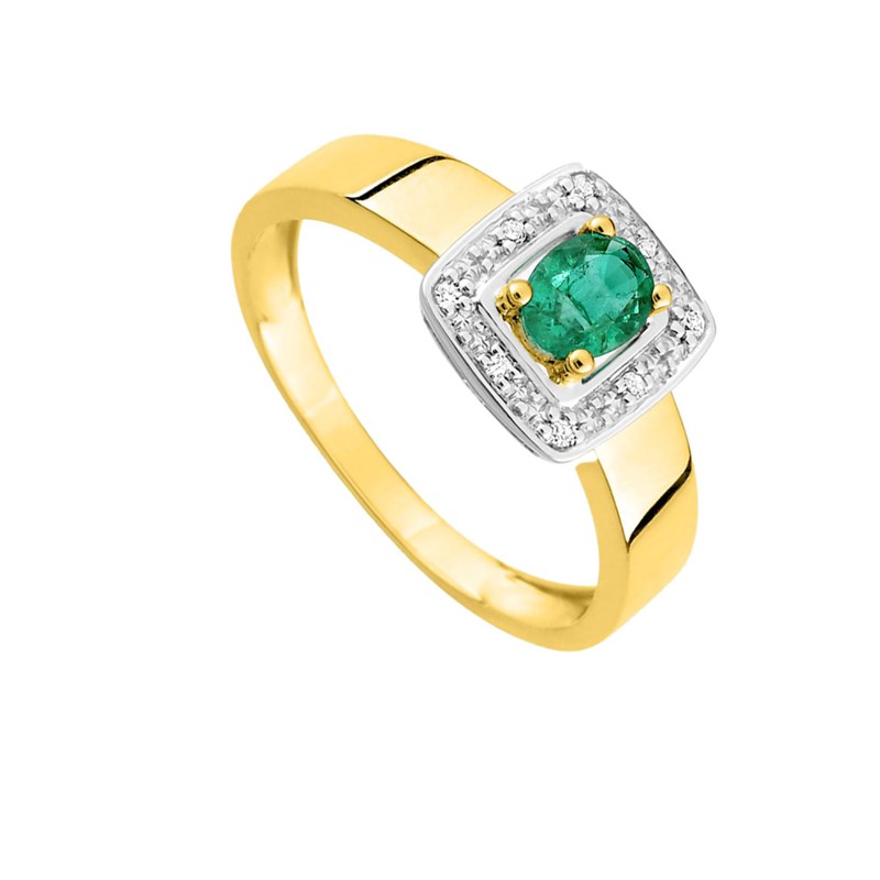 Bague femme - Emeraude - Or 18 Carats