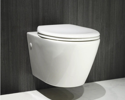 form&style Basilan witte toiletzitting met soft-close mechanisme
