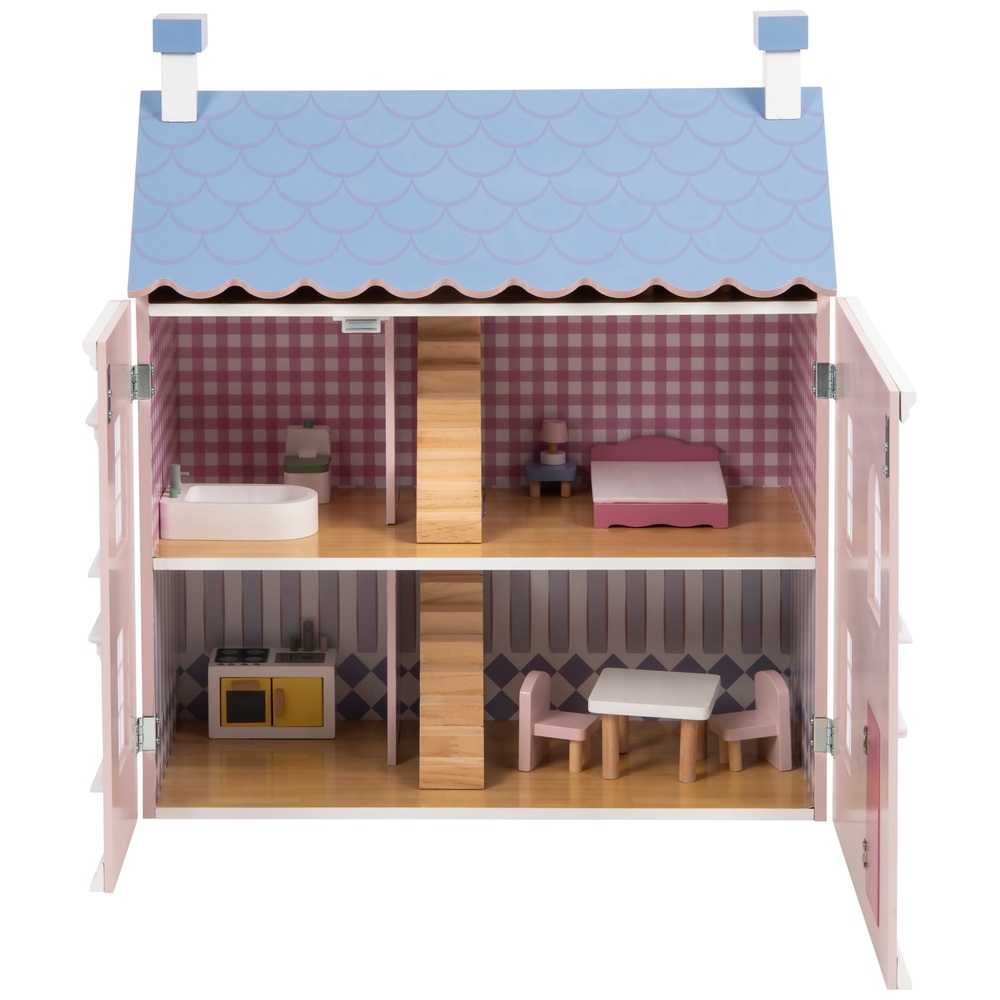 Sophias hölzernes Puppenhaus