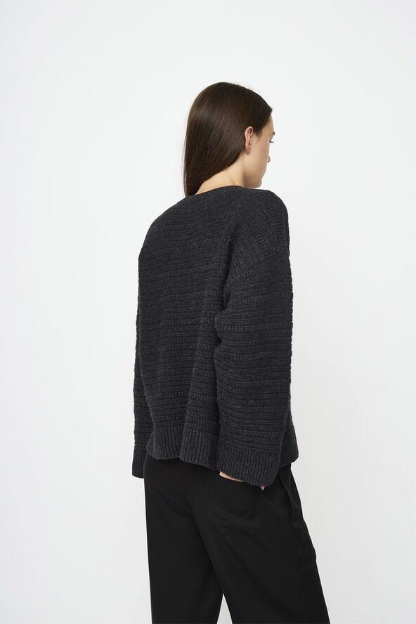 esmé studios ESIwona Pullover Knit GOTS Gray melange
