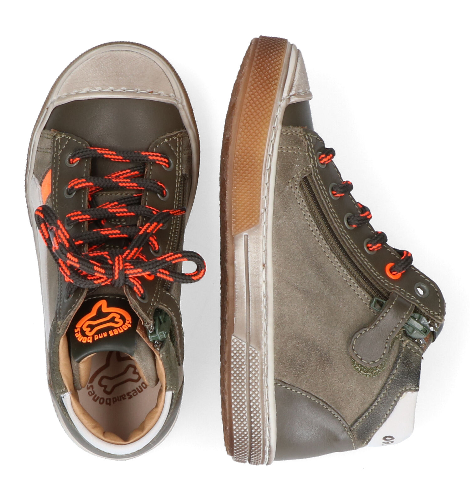 Hoge schoenen taupe