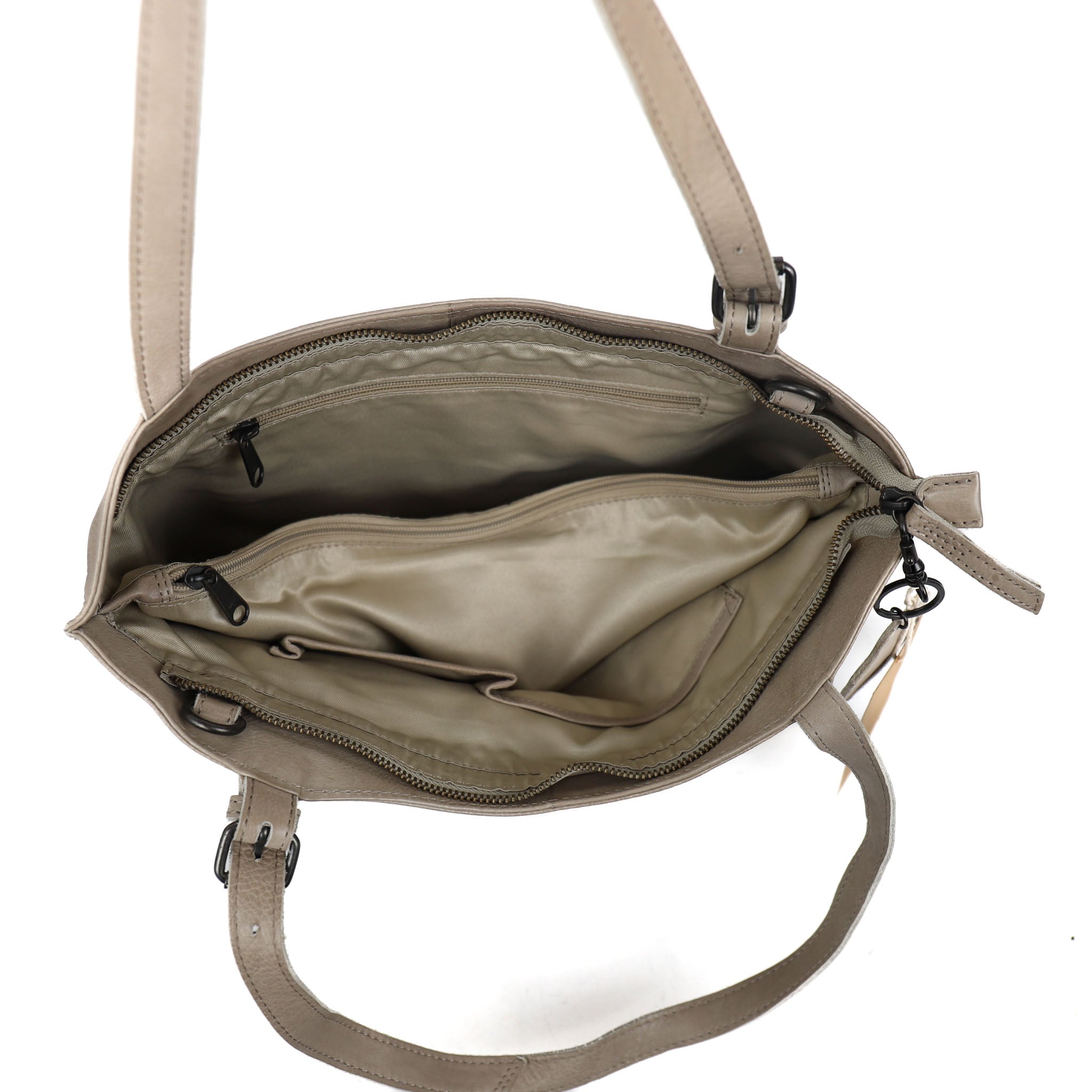 Hand-/schoudertas 'Yvonne' silver mink Silver mink