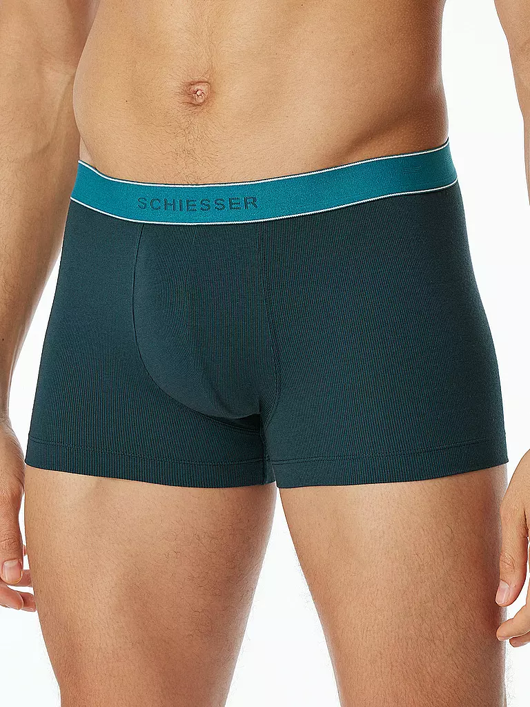 SCHIESSER Pants petrol blau