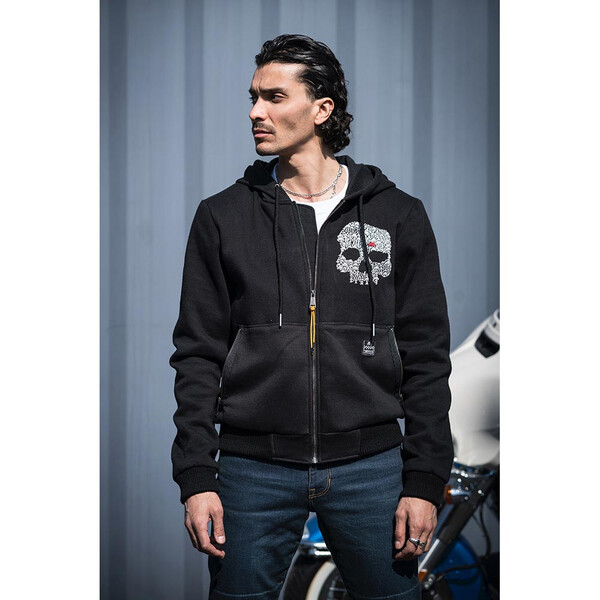 Helstons - Sweat Hoodie Bones Noir