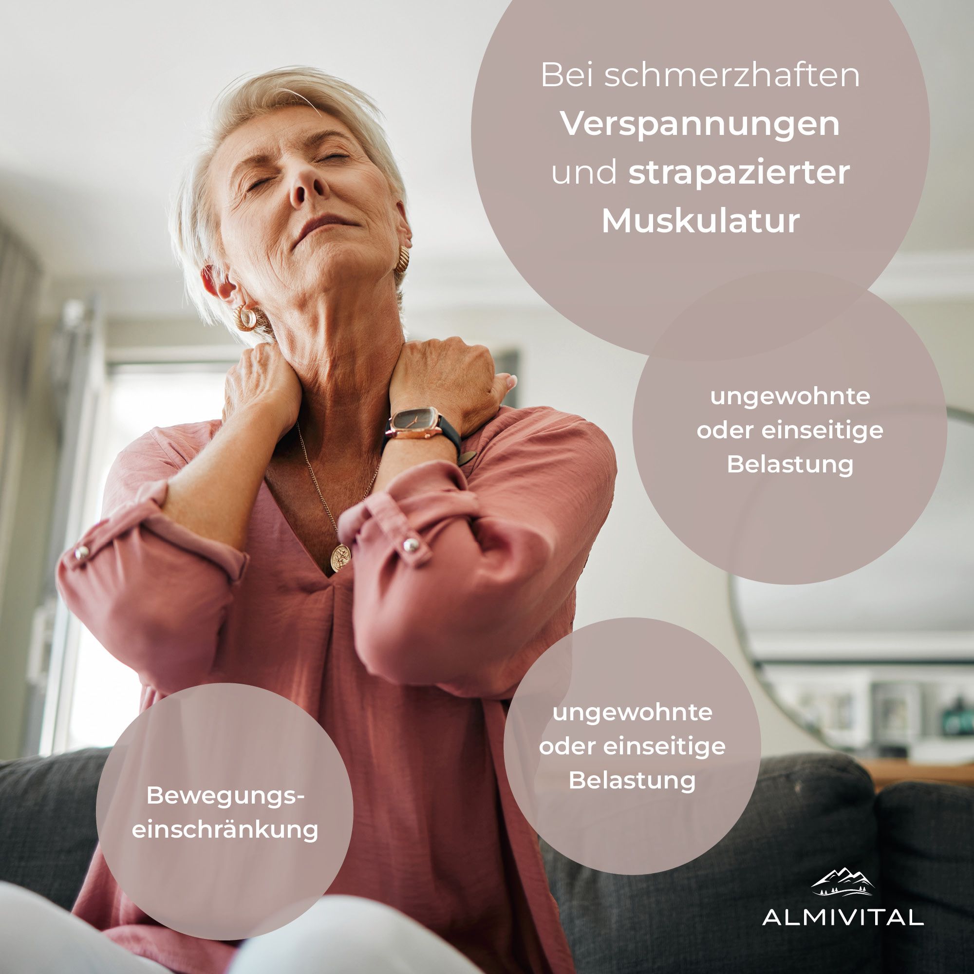 ALMIVITAL Moorsalbe mit Moor-Extrakt, Arnika, Rosskastanienextrakt & Rosmarinöl – Intensive Pflege
