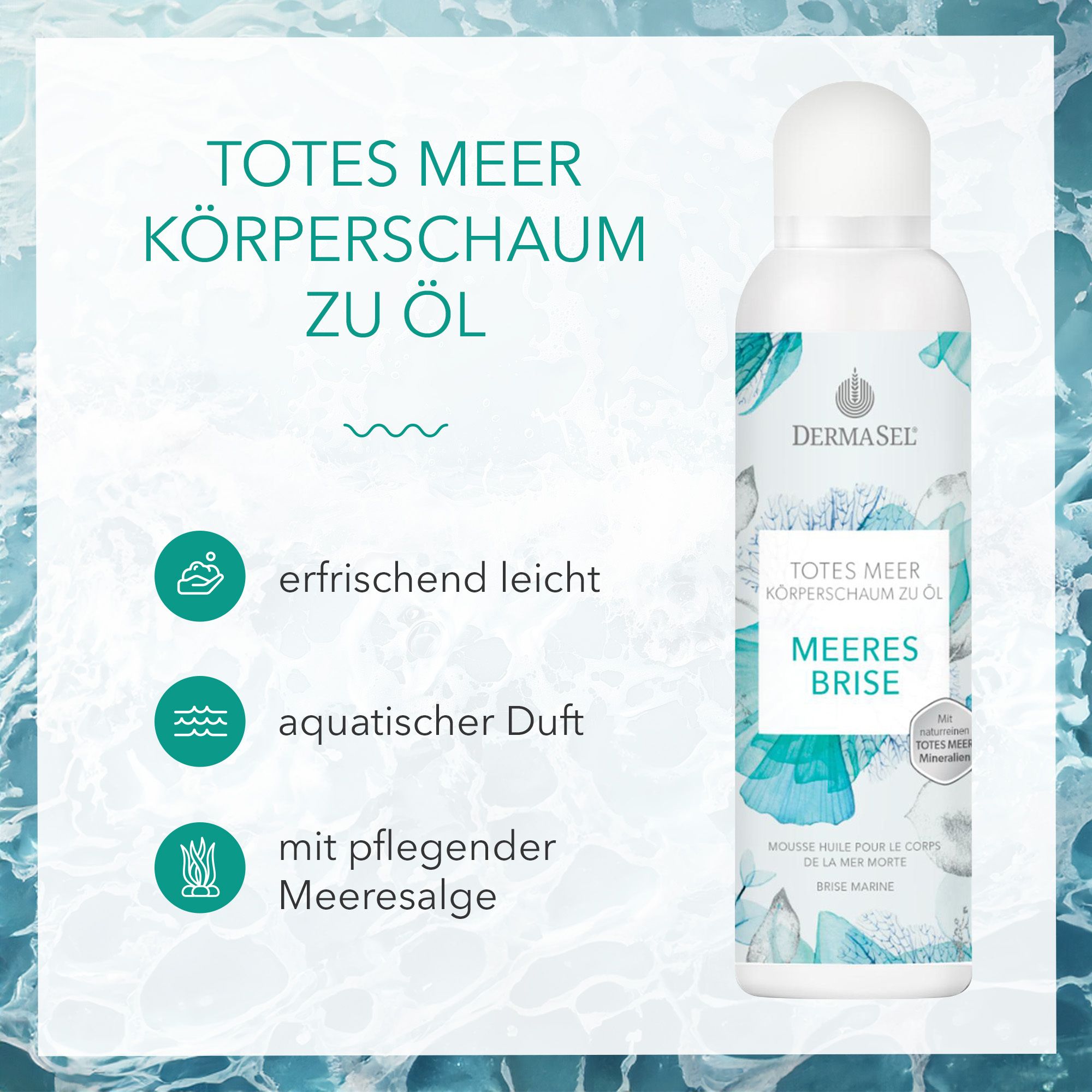 DERMASEL® TOTES MEER Körperschaum Öl Meeresbrise