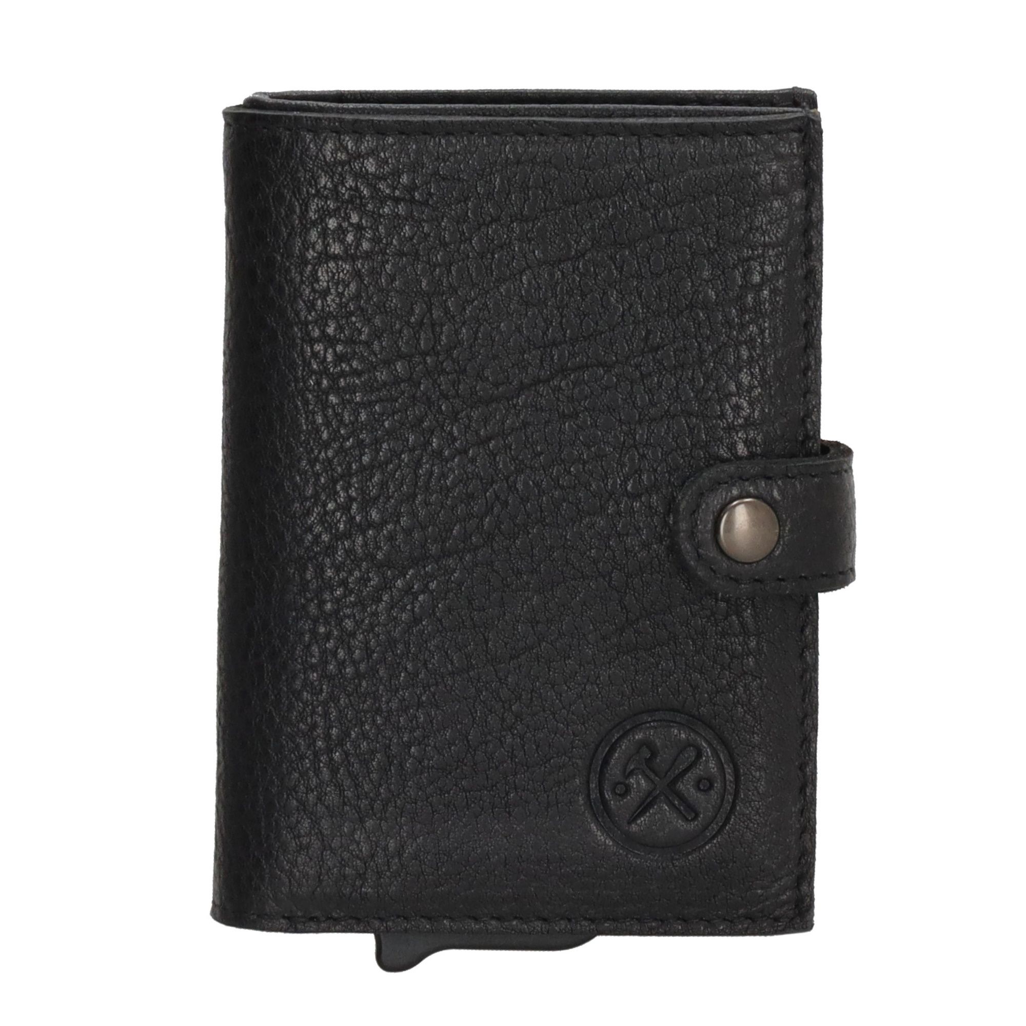 Hide & Stitches Paint Rock Safety Wallet Zwart