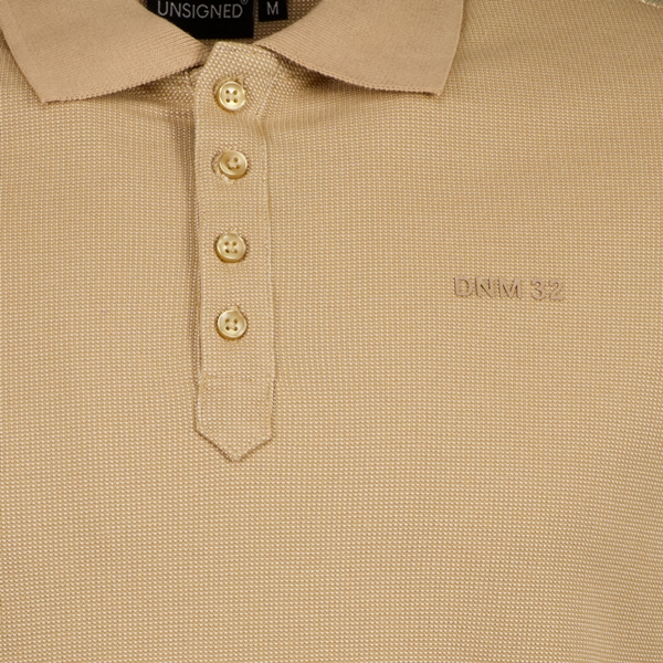 Unsigned heren polo beige