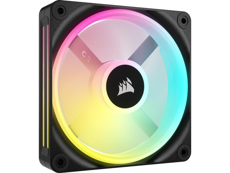 Corsair PC-Lüfter iCUE QX120 RGB Expansion Kit Schwarz 120-mm-PWM-Lüfter-Erweiterungskit