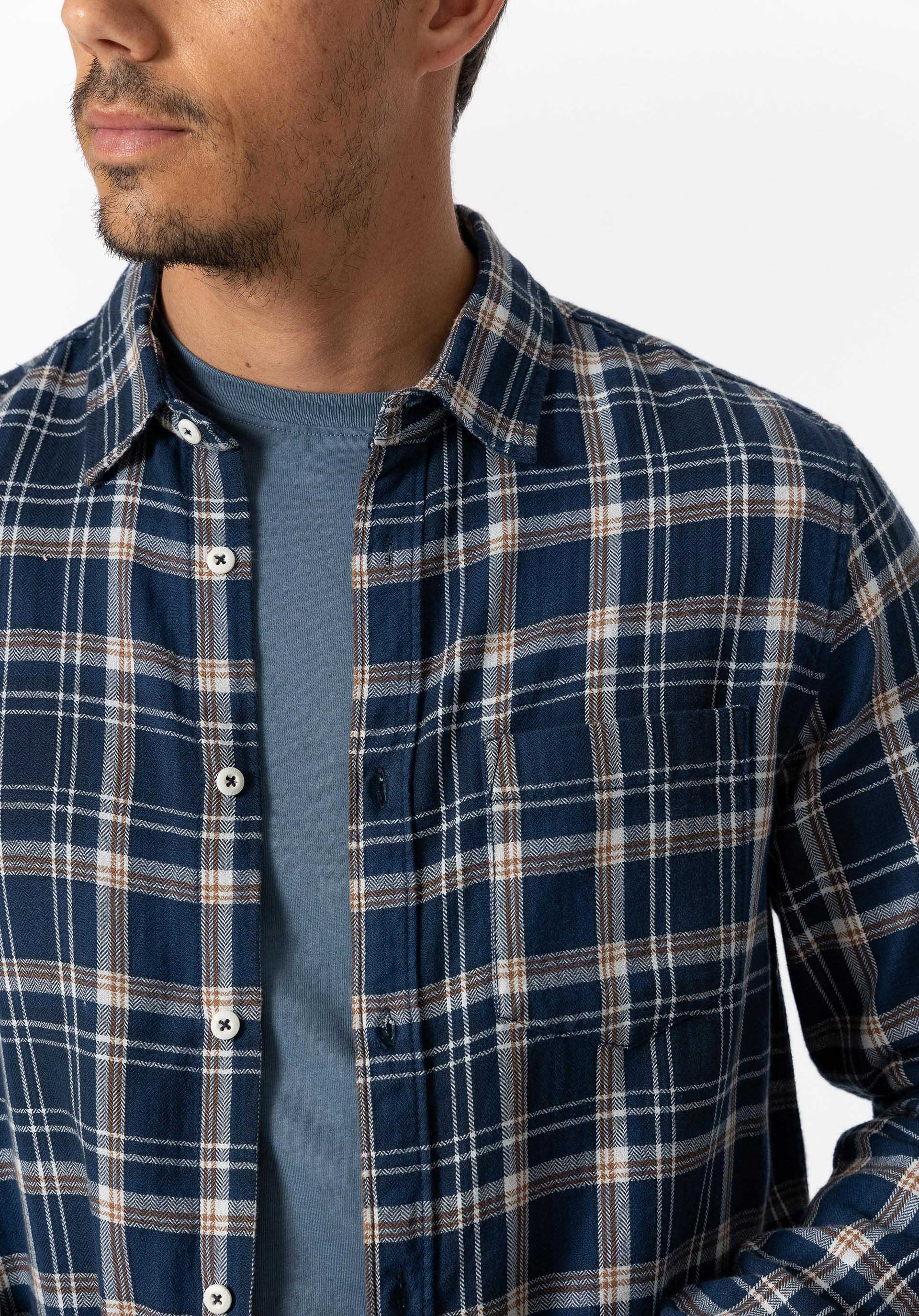 Camisa Regular Fit Xadrez Herringbone