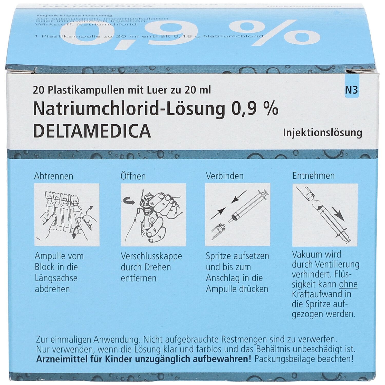 Isotonische Natriumchlorid-Lösung 0,9 % DELTAMEDICA