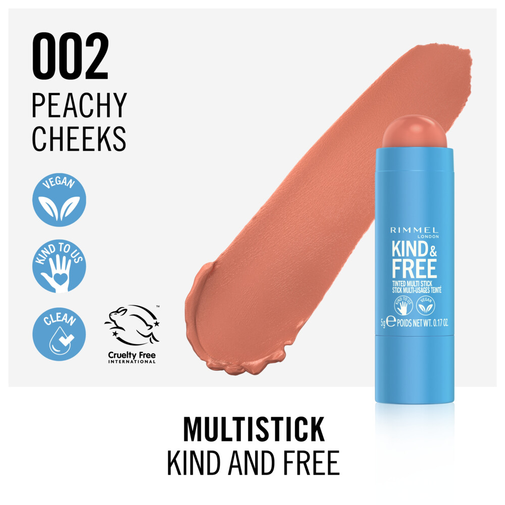 Rimmel Kind & Free Multi Stick Blush en Lipstick Peachy Cheeks 0025 gr