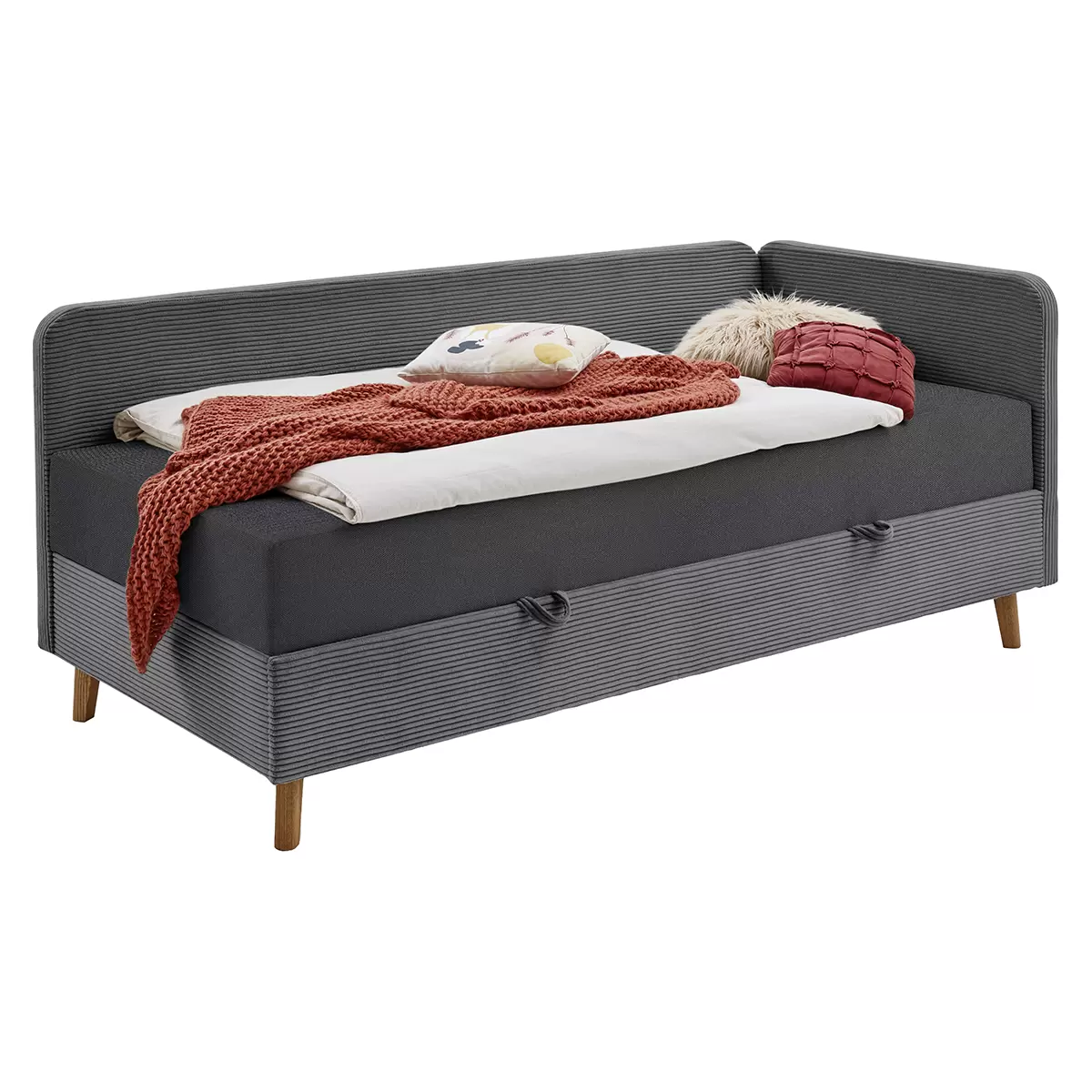 Polsterliege Cabana 90x200 Dunkelgrau