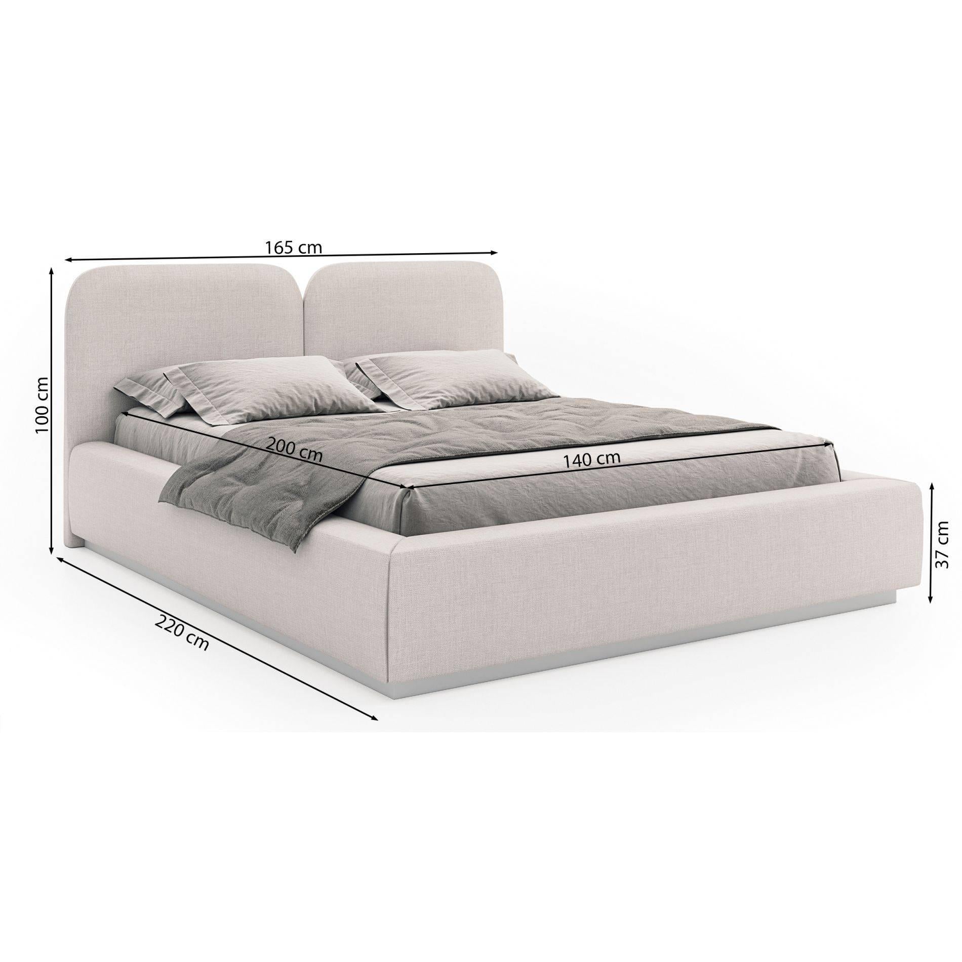 Selsey Design Bedframe Cremona chenille 140 x 200 cm