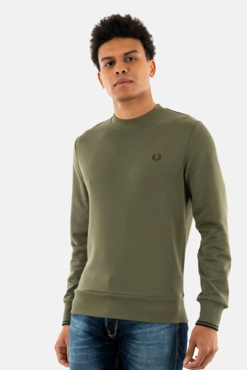 Sweat fred perry m7535 w49 laurel wreath green / nig