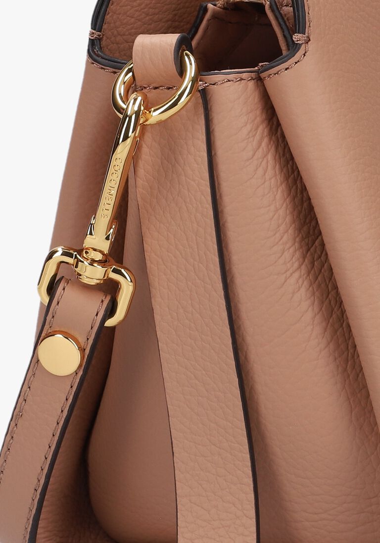 bruine coccinelle schoudertas boheme grana double