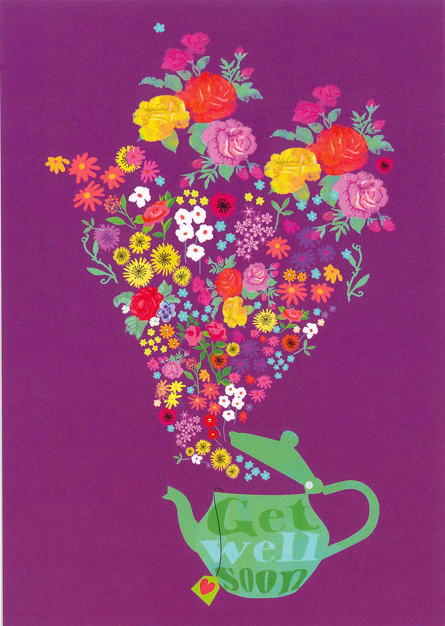 Postkarte 'Get well soon' günstig bestellen