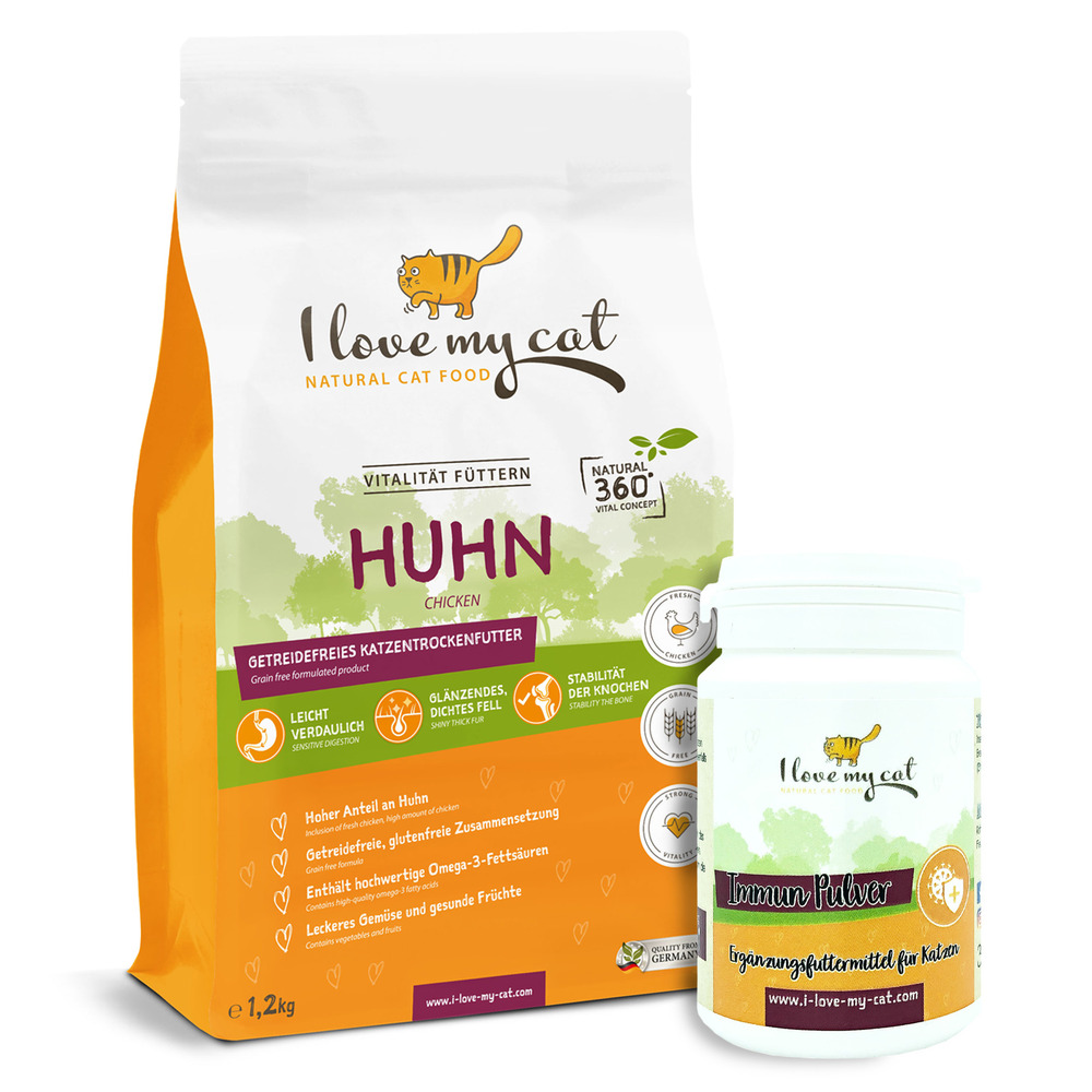 Kit d'alimentation pour chats pour renforcer les défenses immunitaires