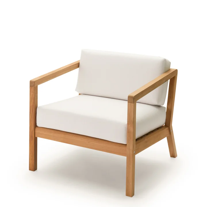 Fritz Hansen - Skagerak Virkelyst Sessel, Teak / weiss