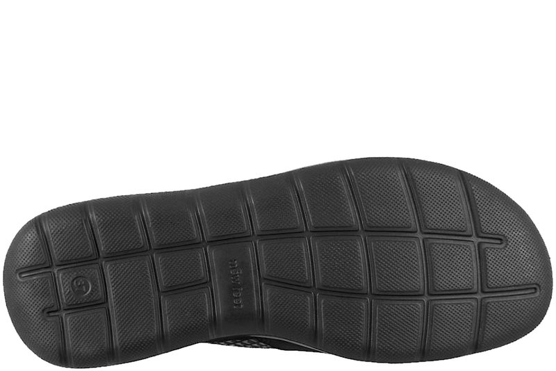NEW FEET SKO I SORT SKIND MED LYNLÅS