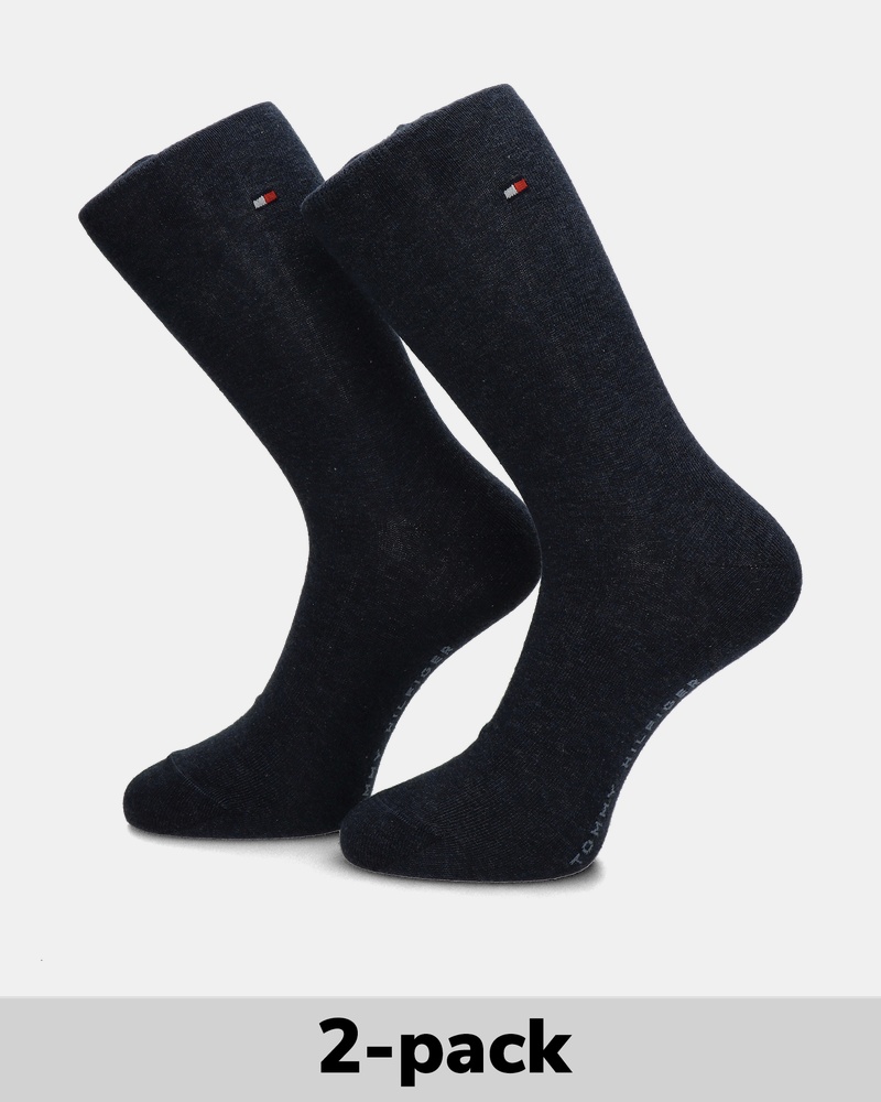 Tommy Hilfiger 2-Pack Hoge sokken Sokken  - blauw