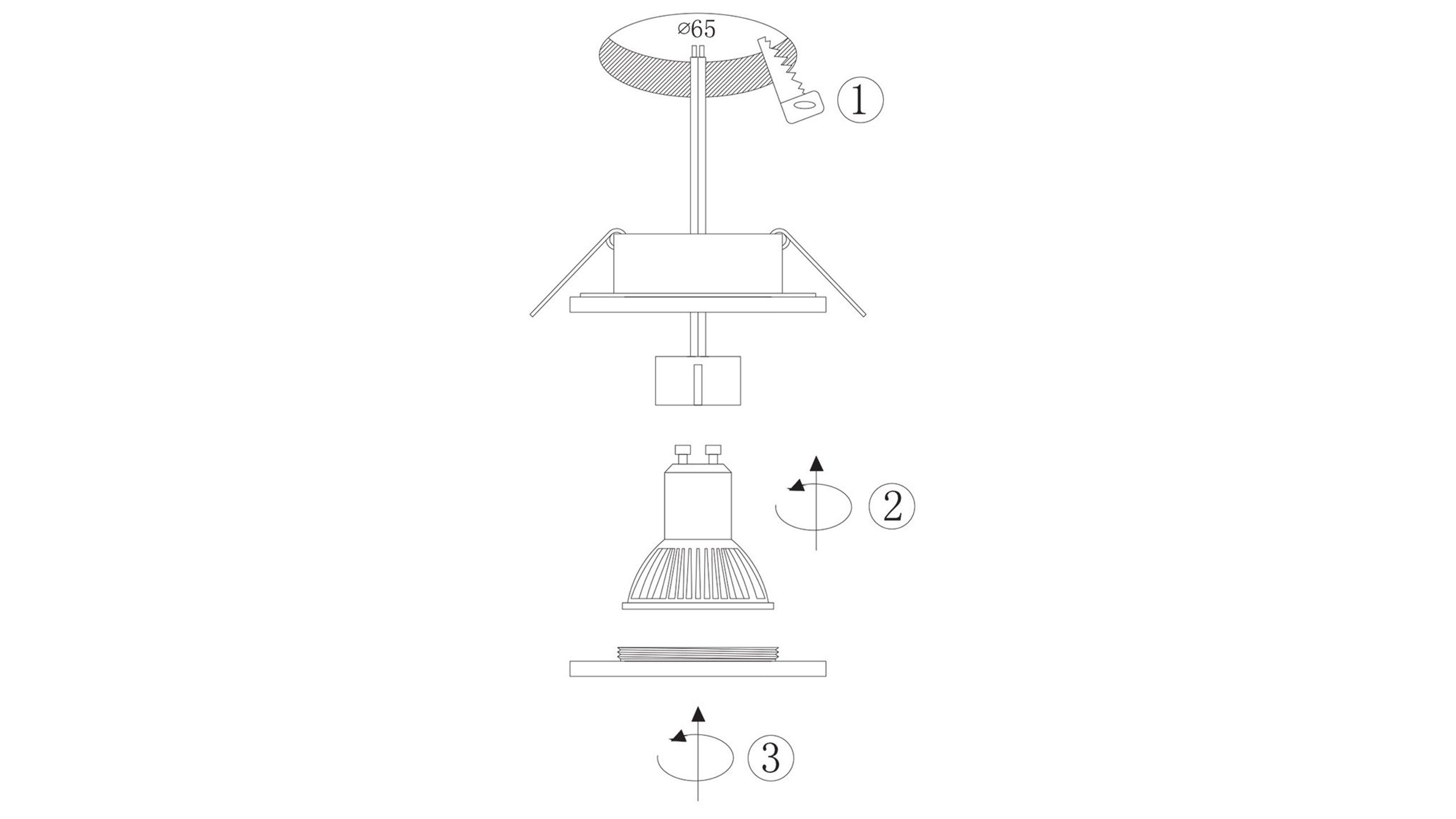 Spot 2488ZW Pélite ⌀8.5  x H6.5 cm
