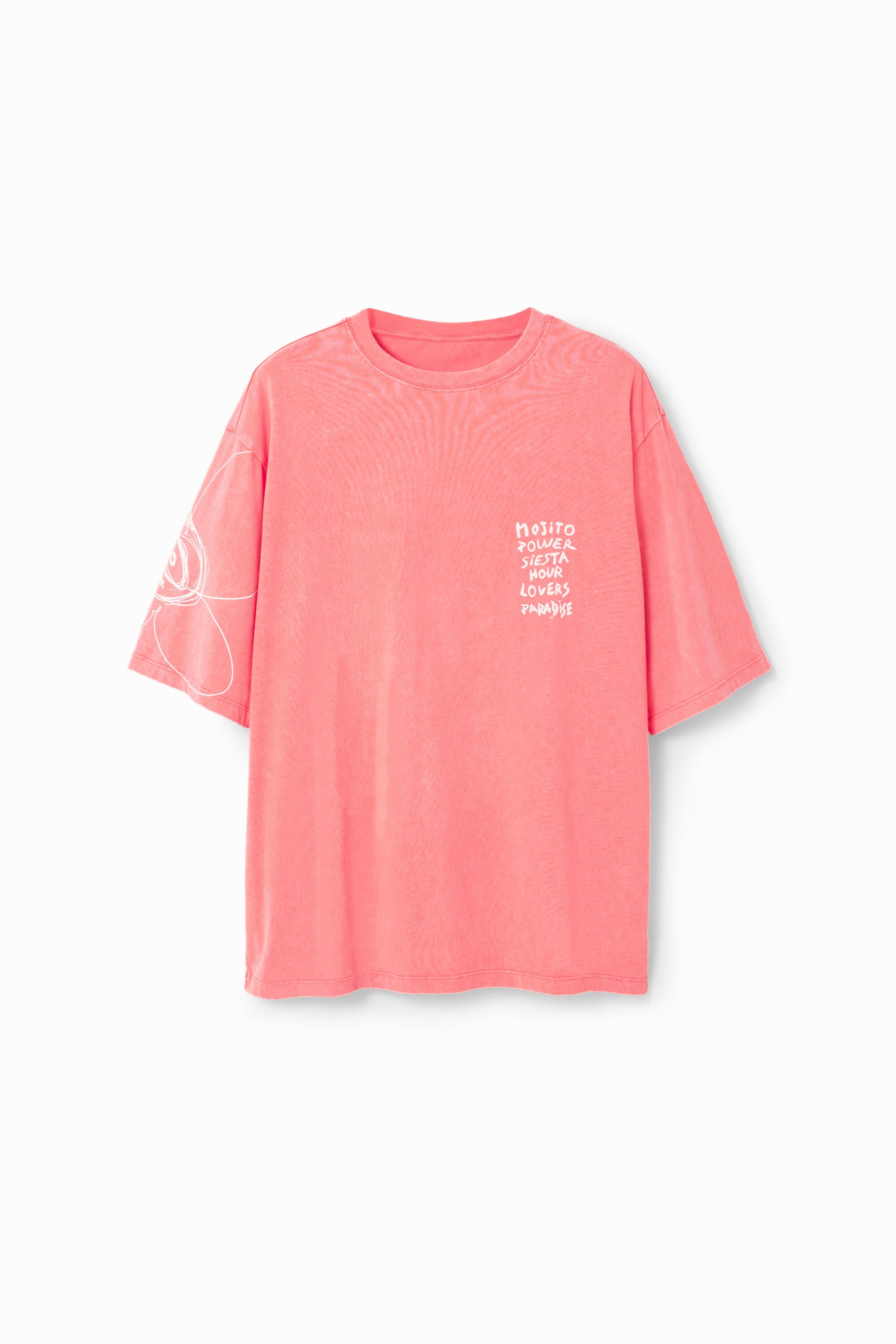 T-shirt décontracté acid wash