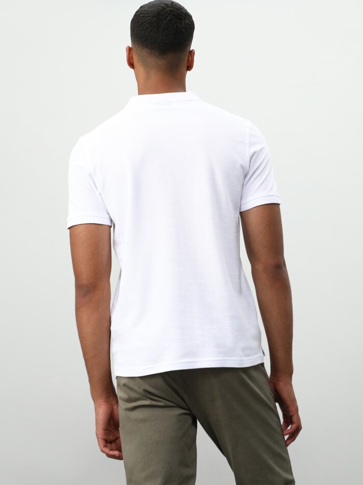 Camisa polo básica - branca