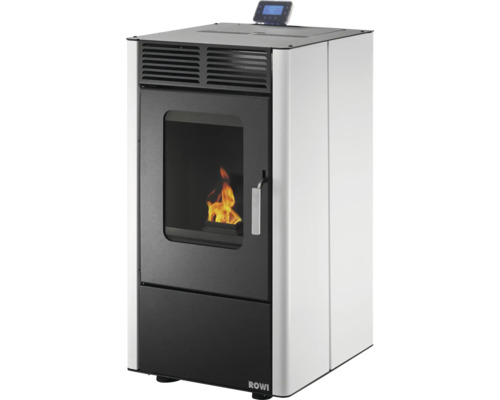 Rowi Modesto pelletkachel, staal, wit, 6 kW, incl. Wi-Fi