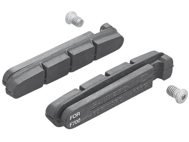 Shimano Bremsgummis R55C4 Paar, mit Befestigungsschrauben Bremsgummi