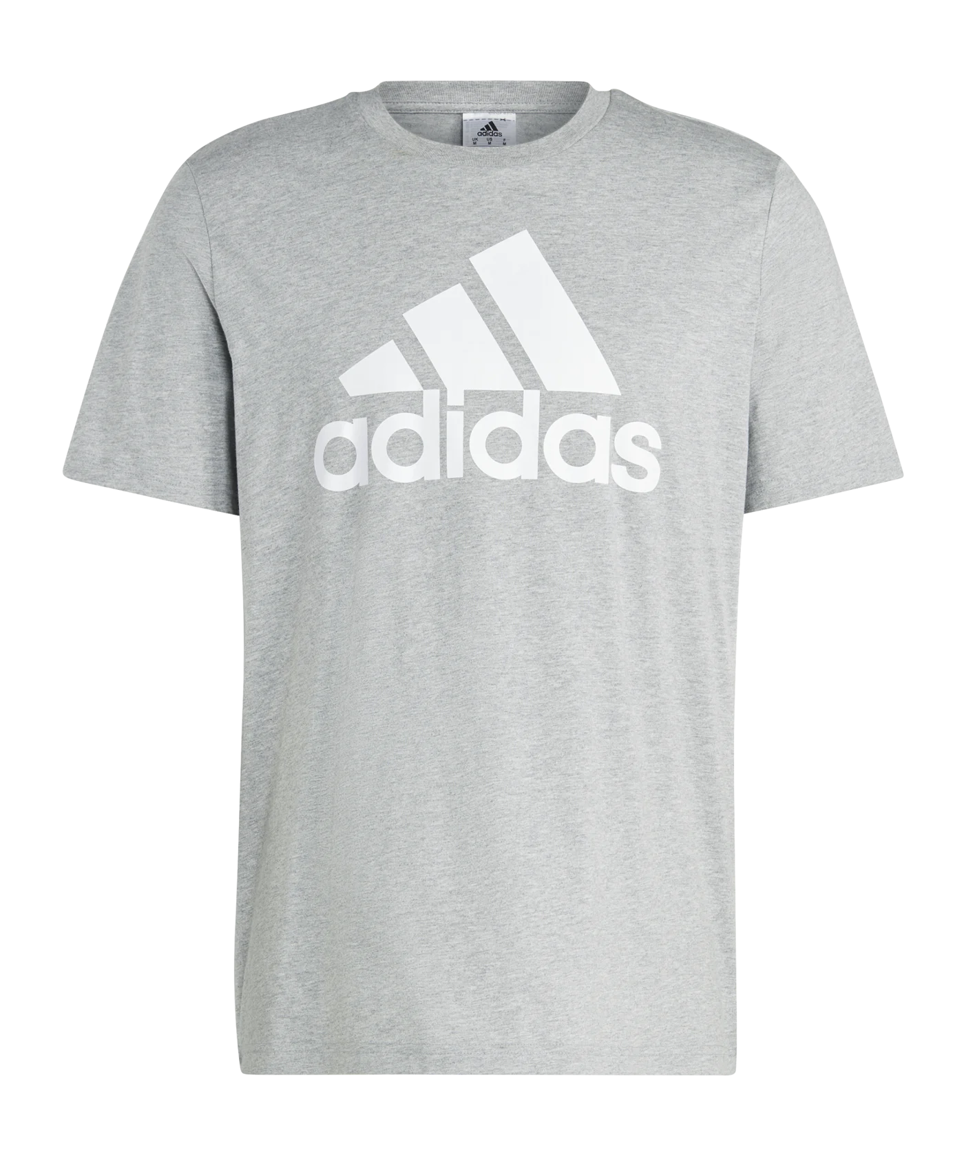adidas Essentials Single Jersey Big Logo Tee Grey