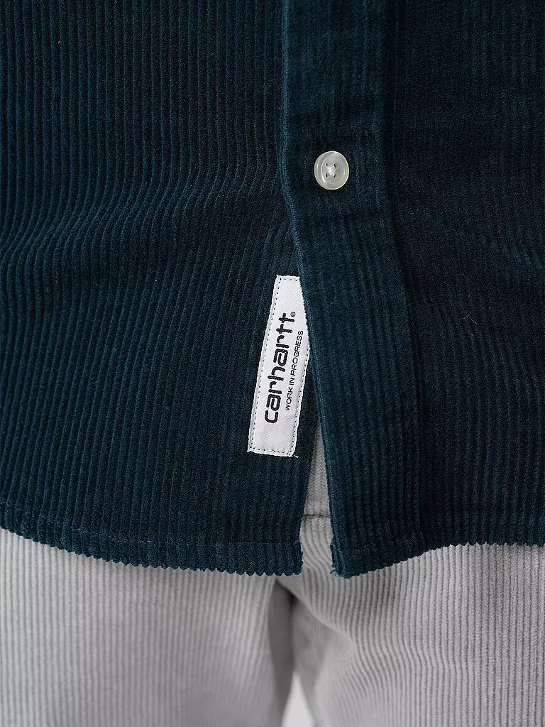 CARHARTT WIP Cordhemd MADISON petrol
