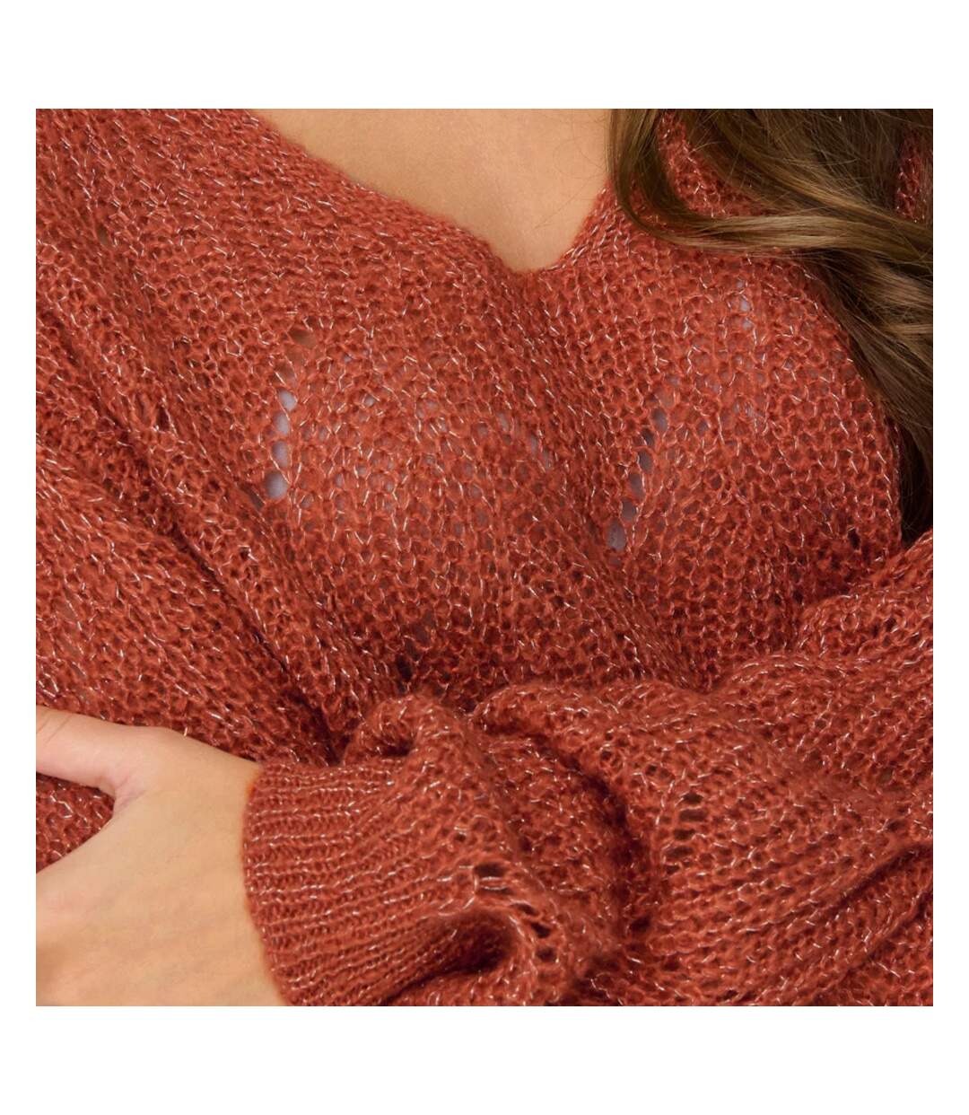 Pull Orange Femme JDY Adut