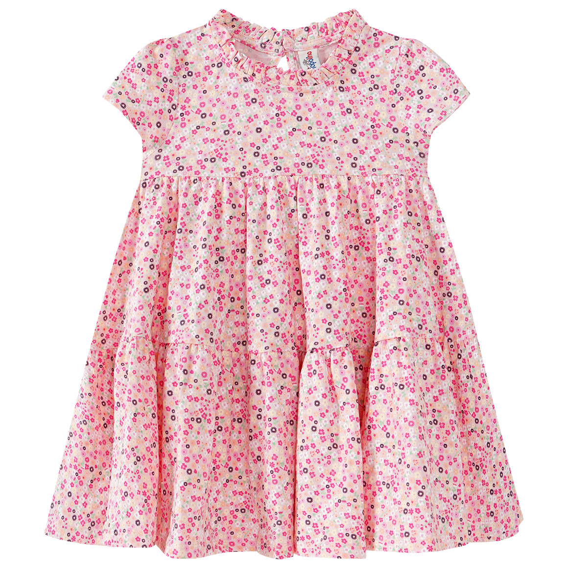 Topolino Mädchen Kleid im Millefleur-Dessin rosa