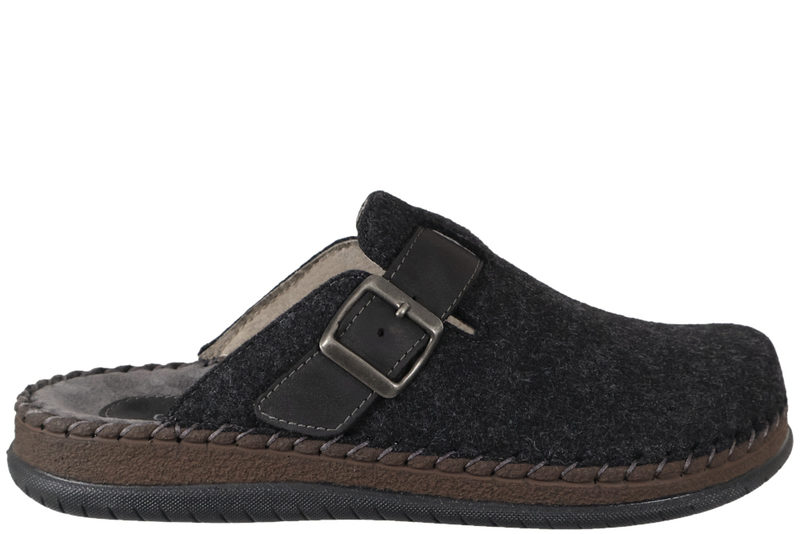 COPENHAGEN SHOES SAN JOSE WOOL HJEMMESKO I SORT ULD