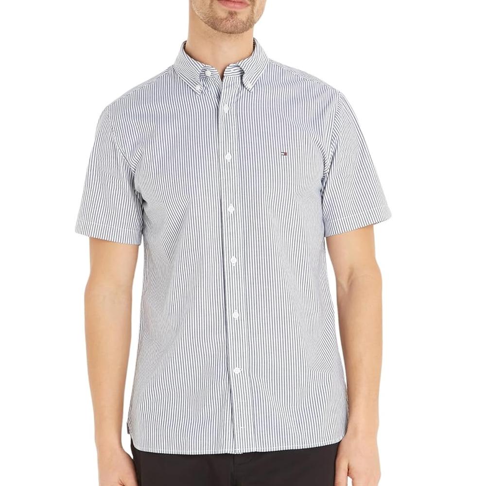 Tommy Hilfiger Chemise Bleu/Blanc Homme Tommy Hilfiger Poplin