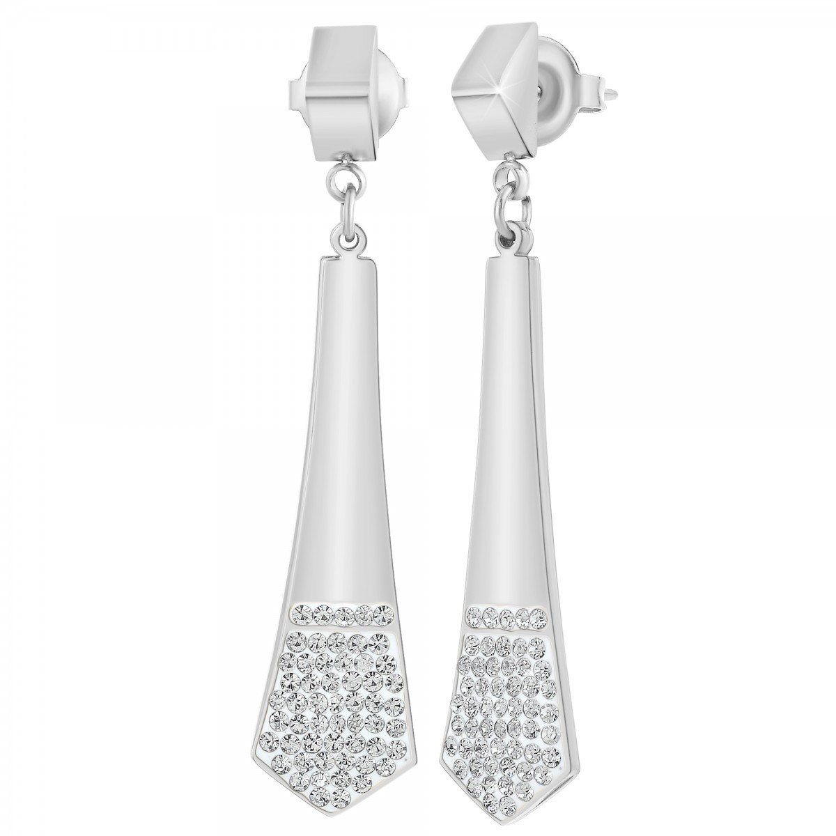 Boucles d'oreilles SC Crystal ornées de Cristaux scintillants