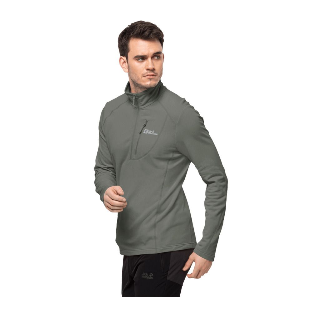 Jack Wolfskin KOLBENBERG HZ - Polaire Homme gecko green