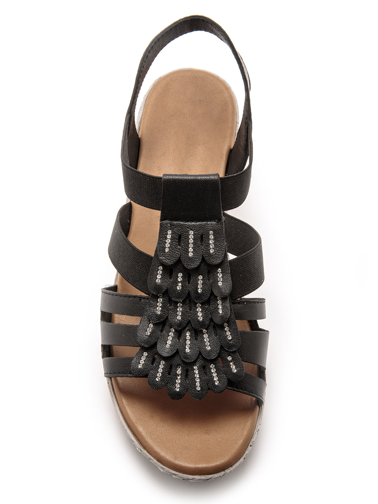 Sandales fantaisie en cuir