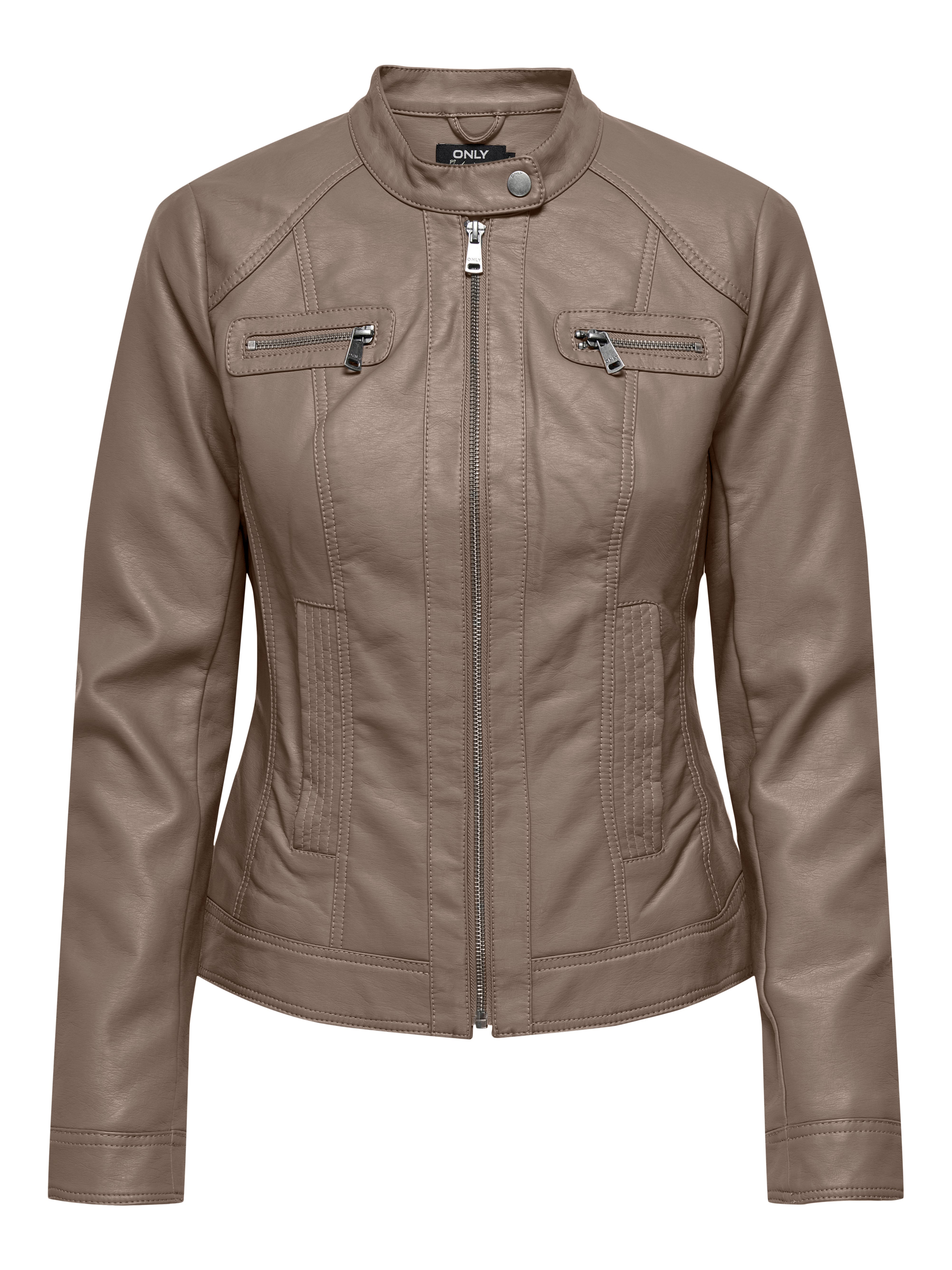 ONLBANDIT Kunstlederjacke Walnut