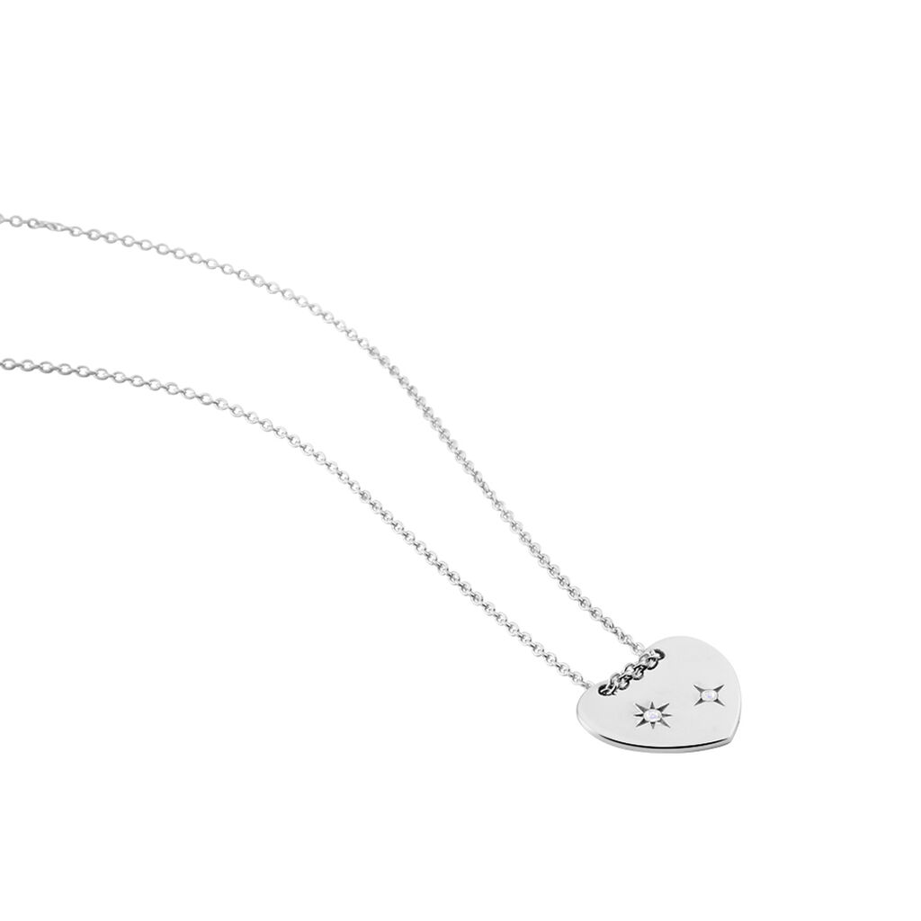 Collier Argent Ieronim Oxydes De Zirconium