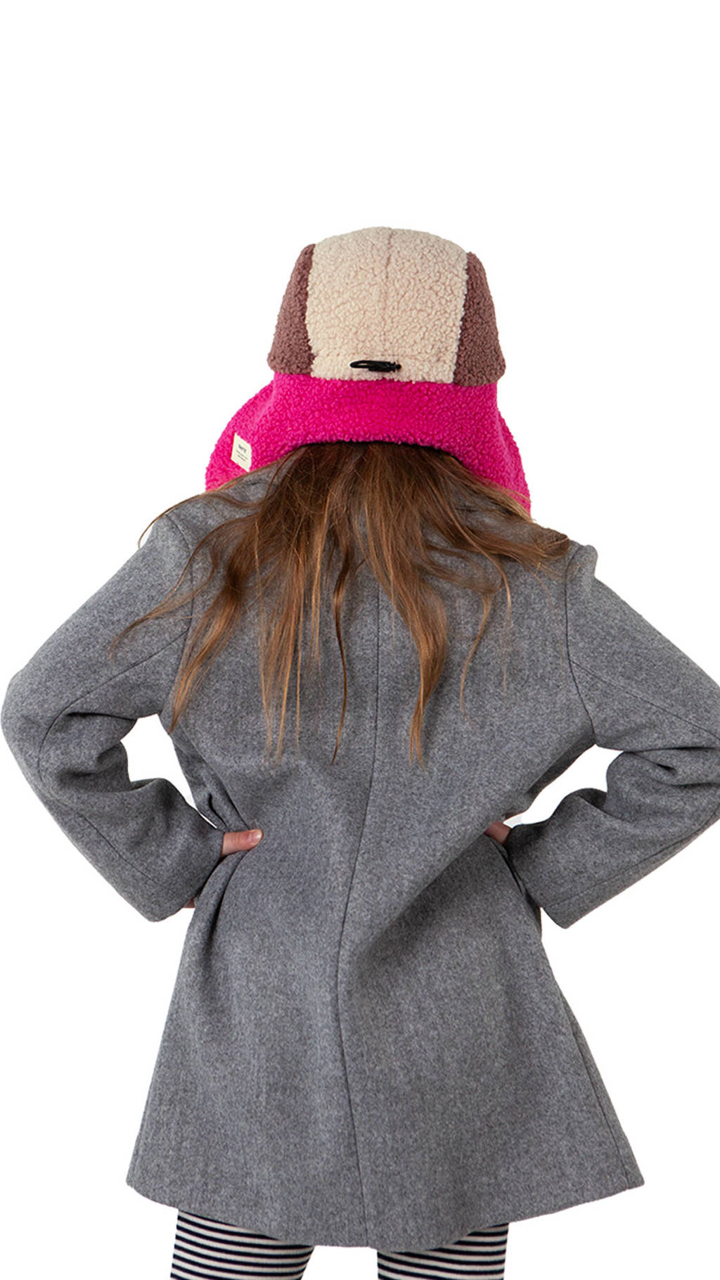 muts roze/lila/ecru