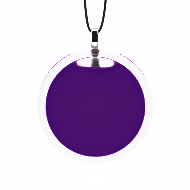 Pendentif en verre soufflé - Cachou Medium Milk