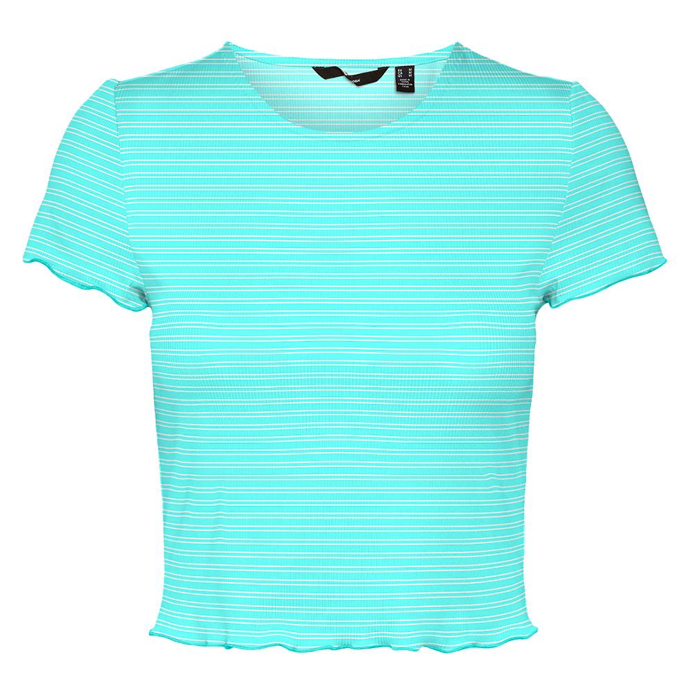 Vero Moda T-Shirt Blanc/Vert Femme Vero Moda Madi Jill