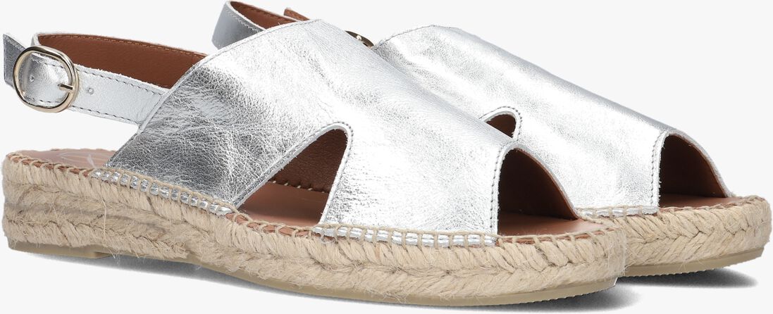 zilveren viguera espadrilles 2171 met