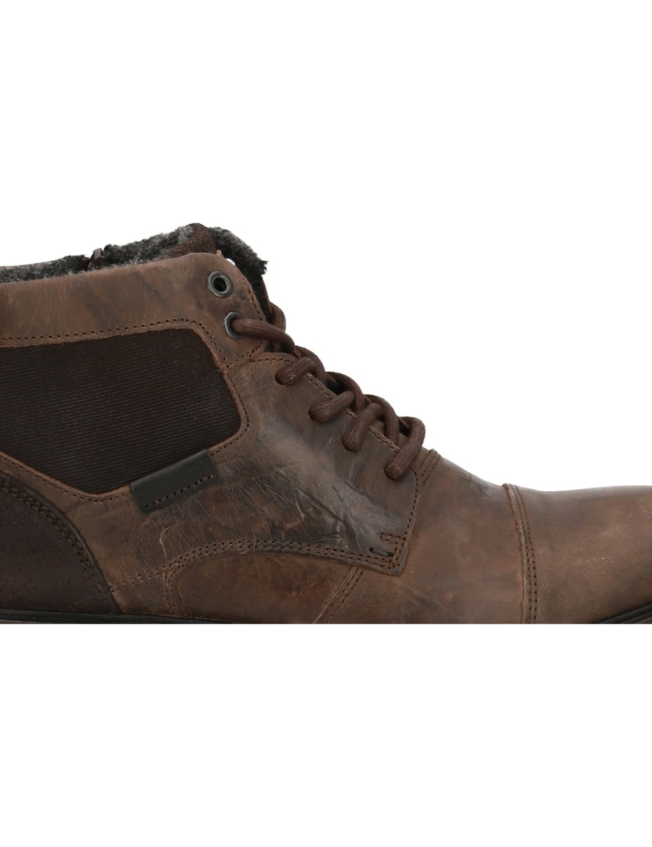 Lederkombination Boot