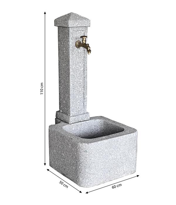 Dehner Granit-Gartenbrunnen Graz, ca. H110 cm