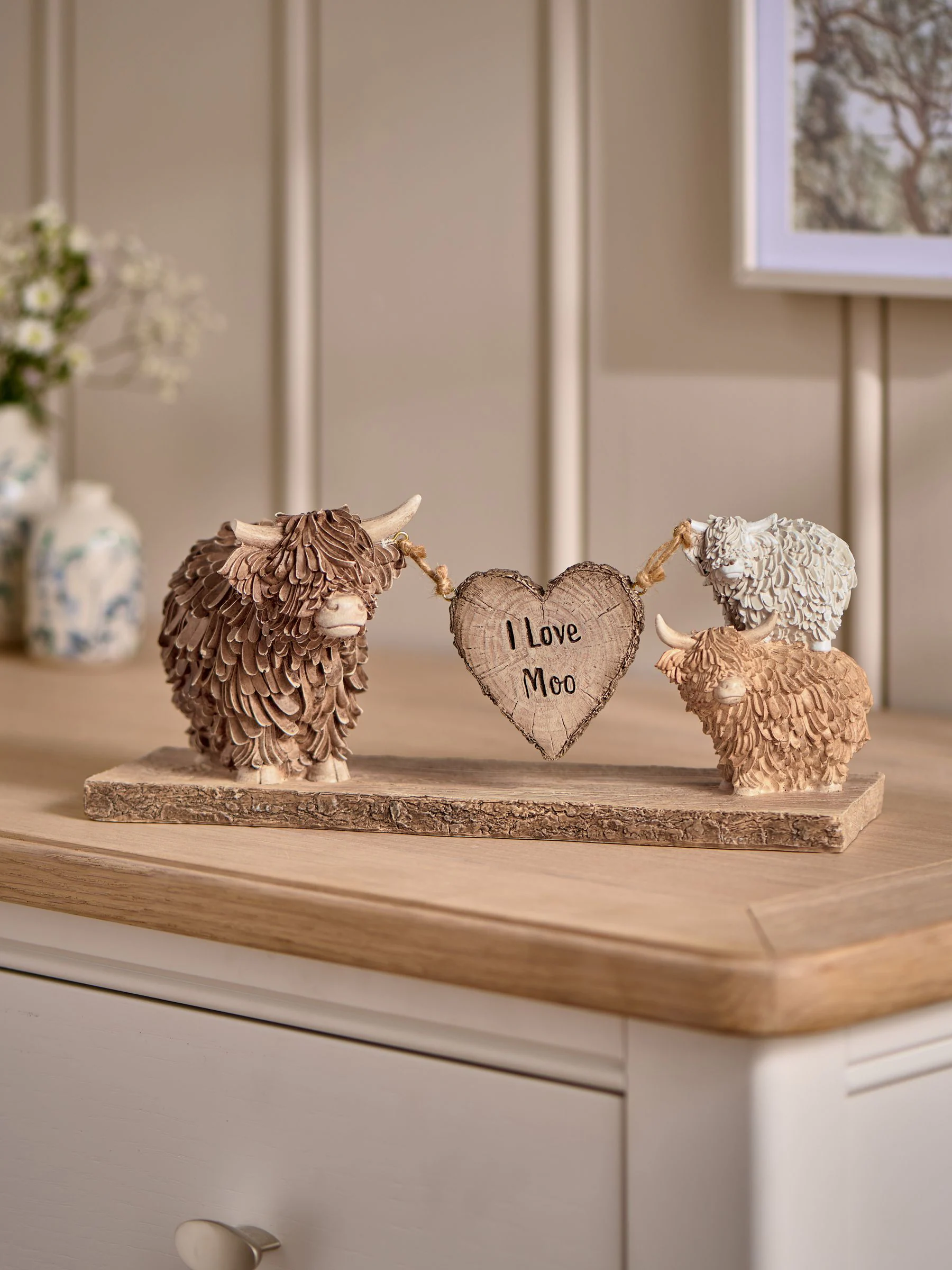 Hamish The Highland Cow Love Ornament