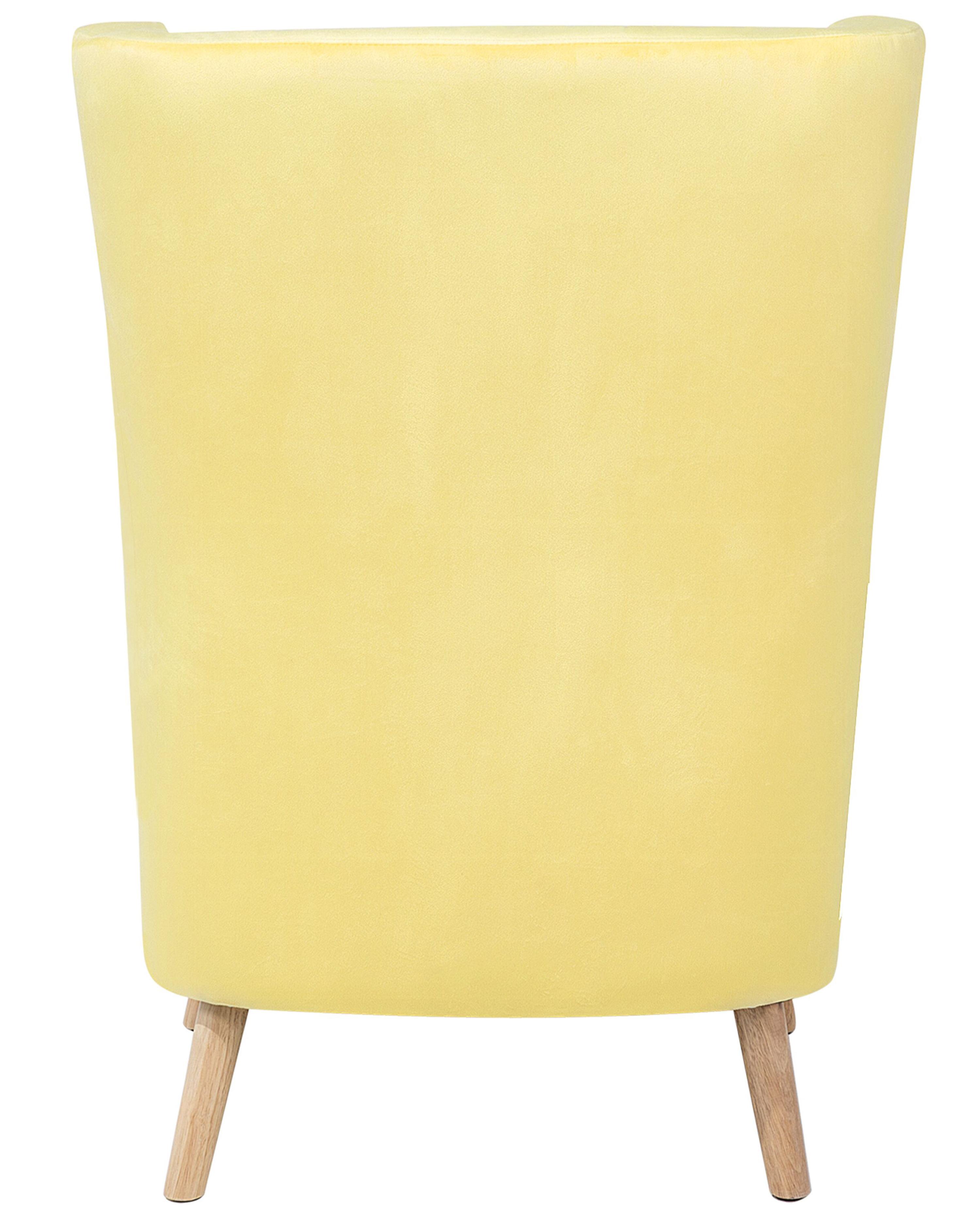 Oorfauteuil ONEIDA Fluweel Geel